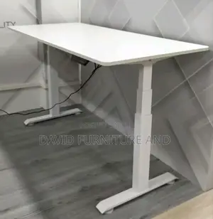 Electric Adjustable Office Table White