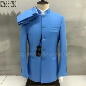 High Quality Turkish Bishop Neck Safari Men’S Suit
