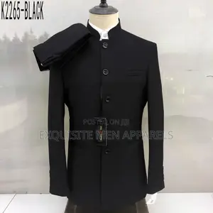 Turkish Made Safari Bishop Collar Safari Men’S Suit