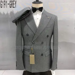Latest Turkish 2pcs Double Breasted Smart Men’S Suit