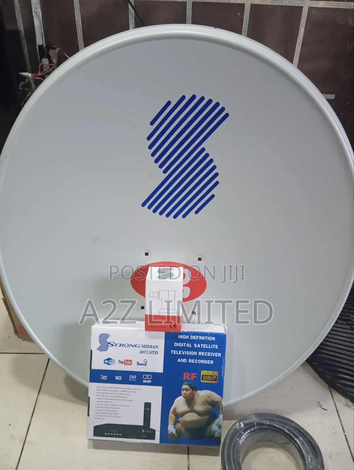 Complete Strong Decoder Plus Dish,Full Cable and LNB