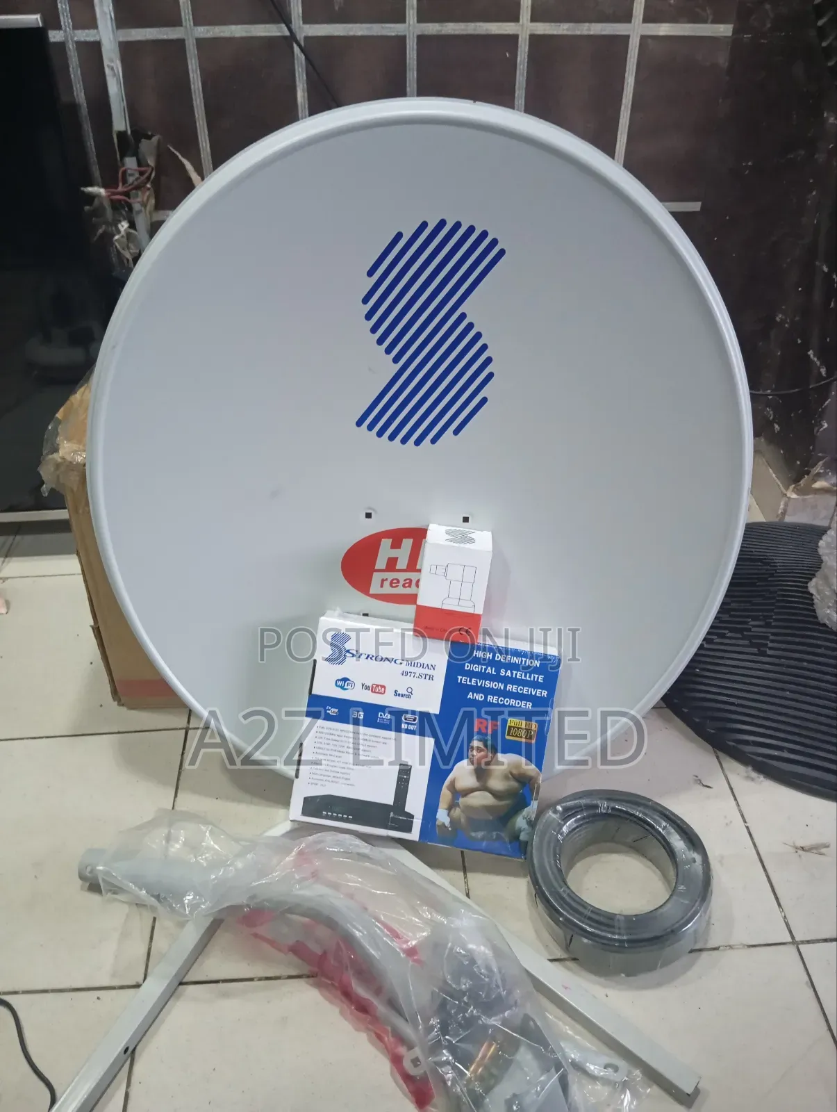Complete Strong Decoder Plus Dish,Full Cable and LNB