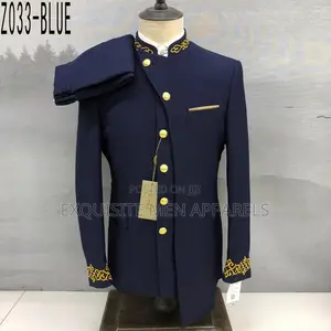 Luxury Turkish Bishop Neck Safari Men’S Suit