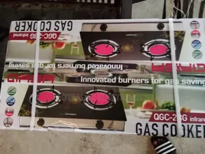 Qasa 2 Infrared Burners Heavy Glass Top Table Top Gas Cooker