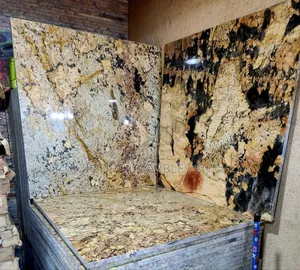 Italian High-Quality Alaska Gold Granite Tiles 90x90cm