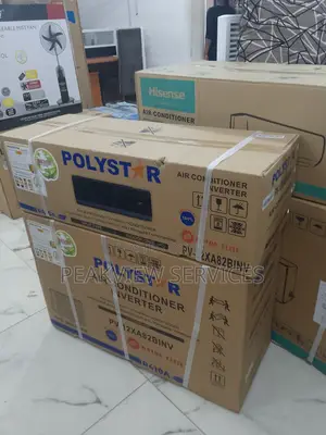 Black Polystar Inverter Ac - Cool Comfort With Low Bills
