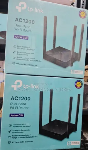 New Tp-link 3-in-1 Ac1200 Dual Band Wi-fi Router Archer C54