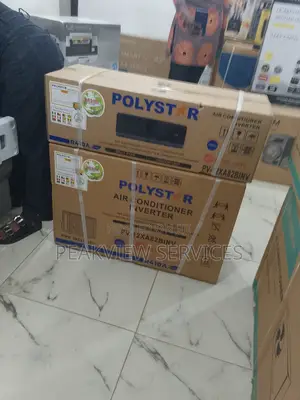 Polystar 1.5hp Inverter Black Ac - Sleek Look, Smart Cooling