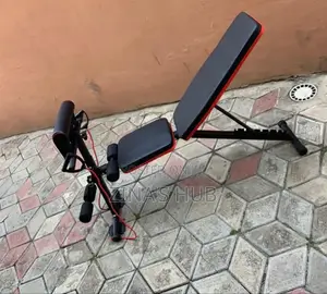 Adjustable Weight Bench With Curl Pad and Rope