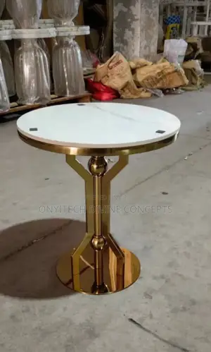 Luxury Marble Top Round Side Stool