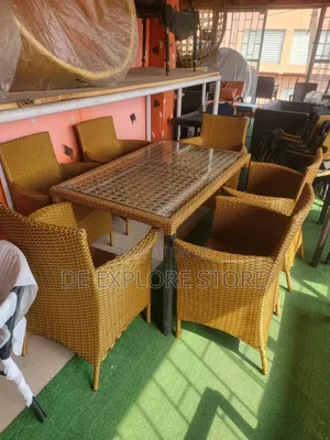 Six Seater Outdoor Chairs With Table