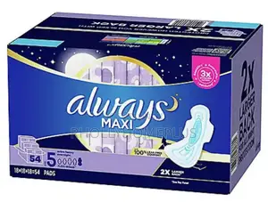 Always Maxi Pads Overnight With Wings (54 Pieces)