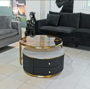 2 in 1 Luxury Marble Top Centre Table