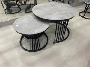 2in1 Luxury Marble Top Centre Table