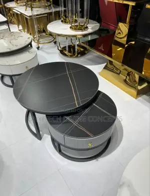 2 in 1 Nesting Ceramic Top Centre Table