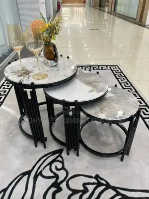 3 in 1 Ceramic Top Luxury Side Tables