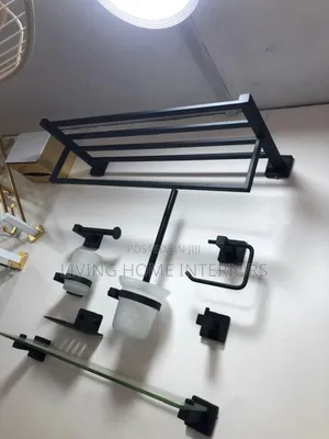 Big Black Bathroom Accessories 