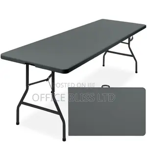Foldable Plastic Table - Black