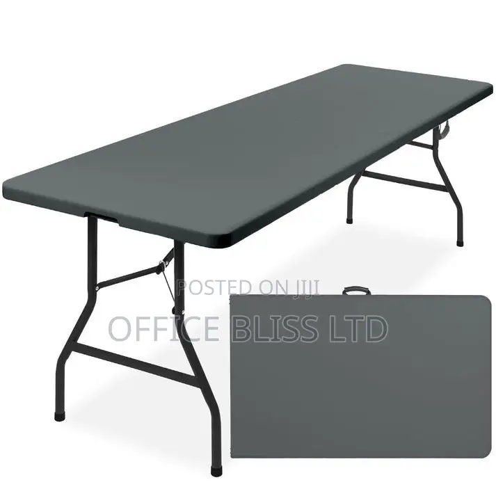 Foldable Plastic Table - Black