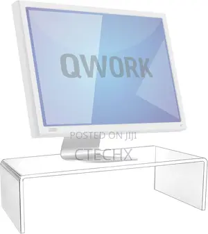 Acrylic Monitor Stand Riser / Laptop Stand for Desk Clear
