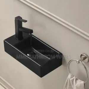 Black Bathroom Wall Hung Basins