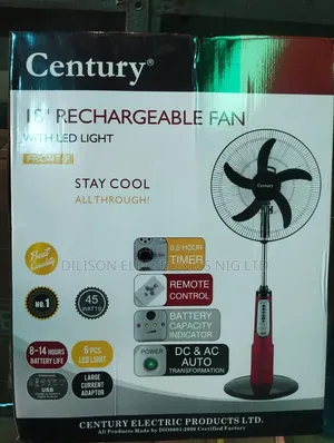 Original Century 18" Rechargeable Battery Fan