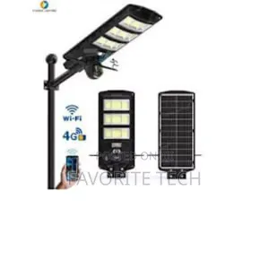 Solar Street Light With CCTV Camera 4g Rotate 360°