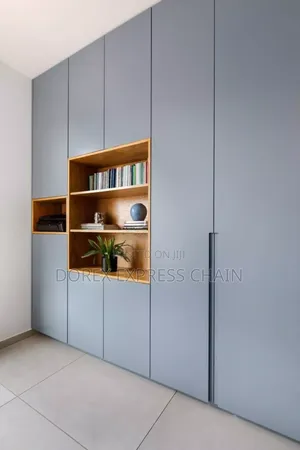 Multifunctional Wardrobe With Open Shelving Unit.