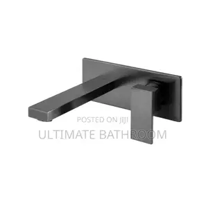 Matte Black Wall Mounted Basin Mixer Tap