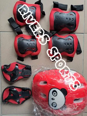 Kids Protection Gear Helmet, 2knee Pad, 2elbow Pad,2palm Pad