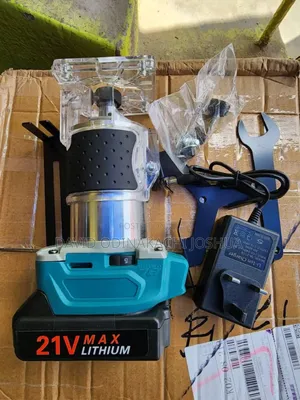 21v Cordless Electric Wood Working Edge Trimmer + Batteries