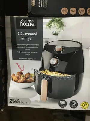 George Home Black Air Fryer 3.2l