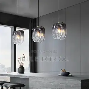 Post Midern Glass Pendant Light Indoor Led