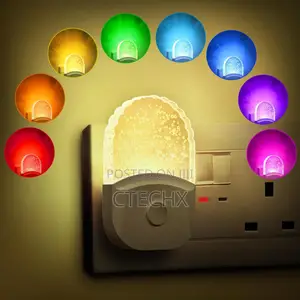 Night Light Plug in Wall With Dusk to Dawn Sensor 2 Pack