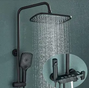 England Black Piano Standing Shower Set