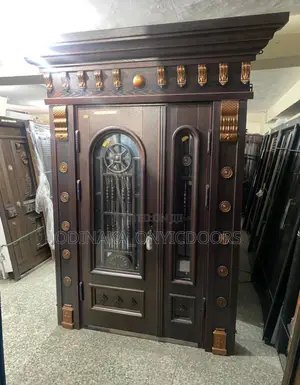 7ft by 4ft Zinc Copper Door in Door With Glass and Ark