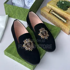 Original Gucci Suede Loafers Shoes