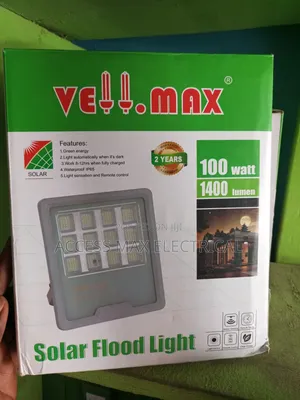 Vellmax Products 100watt Flood Light Solar