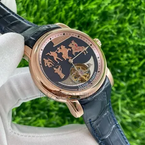 Original Ulysse Nardin Black Genuine Leather Watch
