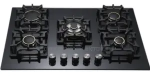 Matte Black 5 Burner Gas Cooker