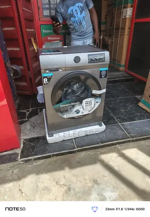 Brand New Hisense 8kg Inverter Front Loader Automatic Machin