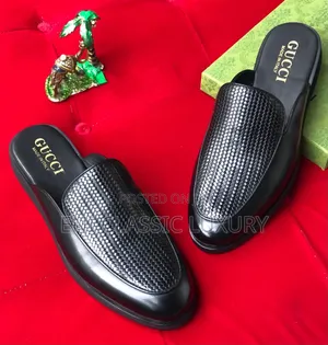 Original Luxury Leather Halfshoes Gucci Well Branded