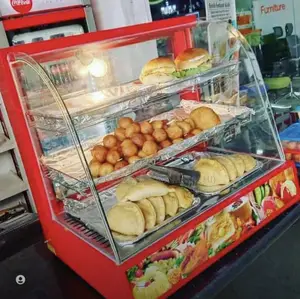 2 Feet Commercial Pastry Display Warmer/2 Plate Snack Warmer