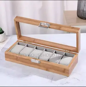 6 Slot Bamboo Watch Box