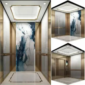 5 Floor 5 Stops 630kg Stainless Steel Passenger Elevator