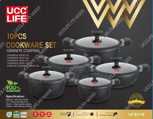 Ucc Life 10pcs Granite Coating Cookware Set Uc4510