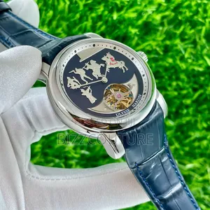 Original Ulysse Nardin Blue Genuine Leather Strap Watch