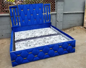 6 by 6 Unique Fabric Padded Bedframe 