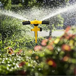 Durable and Versatile 3nozzle 360° Rotating Garden Sprinkler
