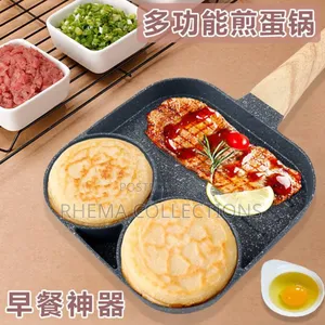 3 Holes Nonstick Induction Omelette/Pancake Frying Pan